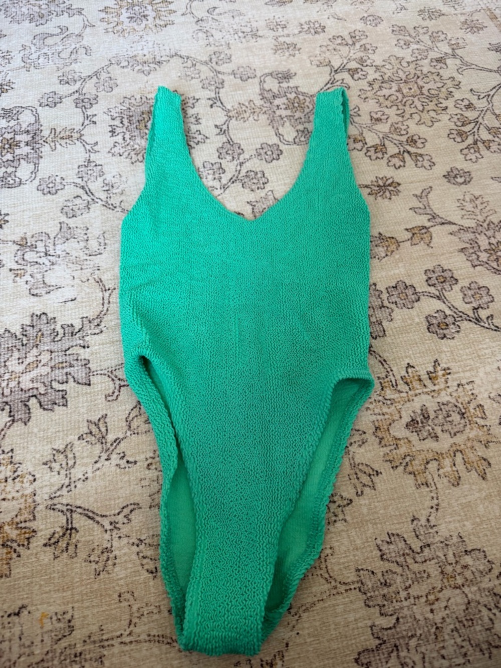 bond-eye Green One-Piece Swimsuit
